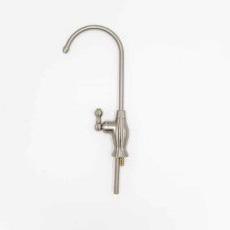 Brushed nickel reverse osmosis faucet