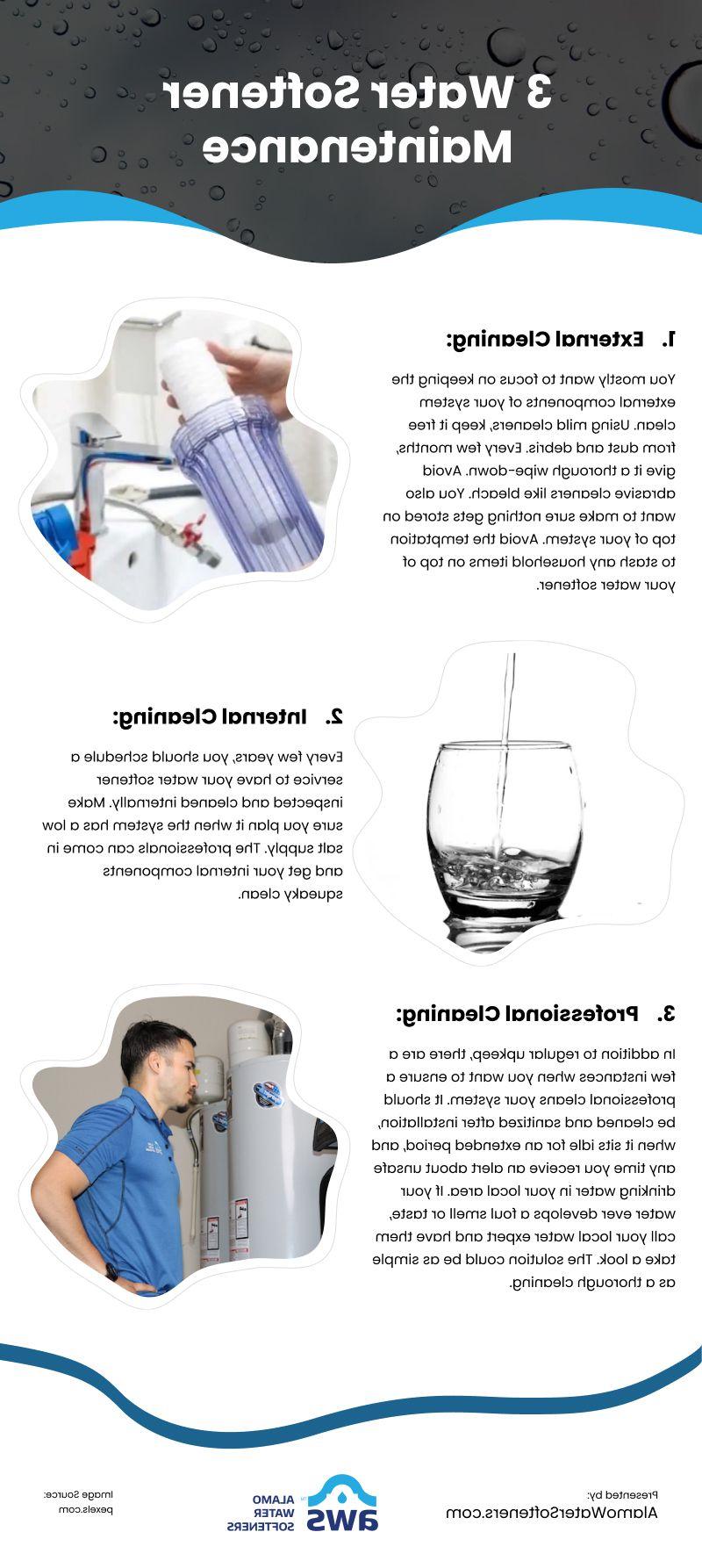 3 Water Softener Maintenance Infographic